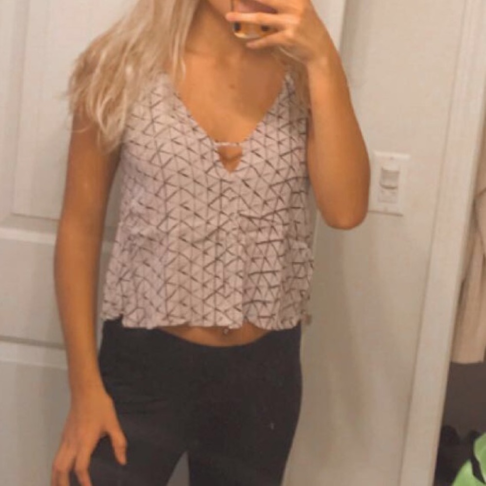 Urban outfitters geometric scrappy tank